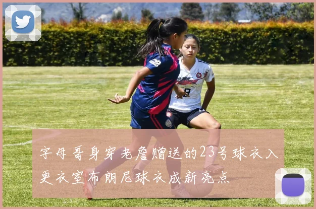 字母哥身穿老詹赠送的23号球衣入更衣室布朗尼球衣成新亮点